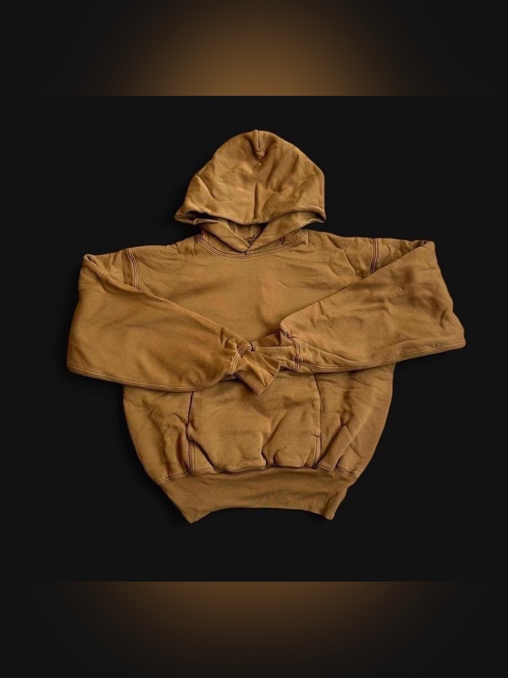 YEEZY X GAP LIGHT BROWN PERFECT HOODIE SIZE XSMALL HEAVYWEIGHT DOUBLE NWT
